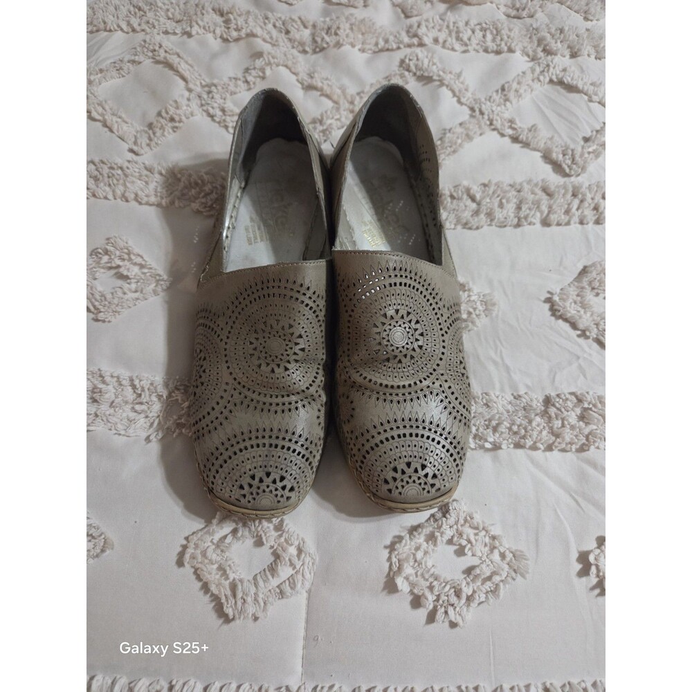 Rieker Doris 95 Beige Comfort SlipON Loafer Anti-stress Shoes Size 42 EUR 10 US